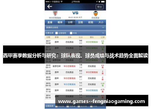 西甲赛季数据分析与研究：球队表现、球员成绩与战术趋势全面解读